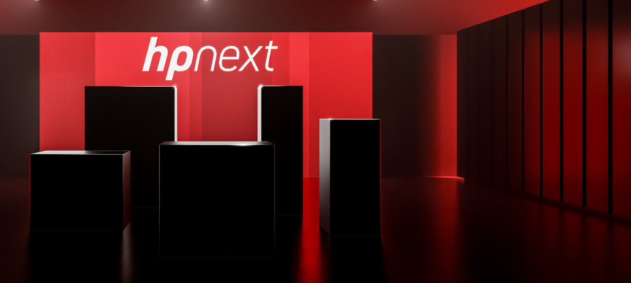 teaser image with heat pumps in shadow and hpnext logo